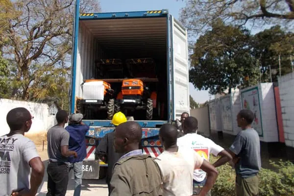 TRACTORS DELIVERED TO MASABUKA, ZAMBIA